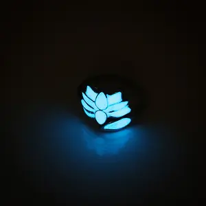 Anello luminoso fluorescente Maya Party Unisex anello blu Glow In The Dark