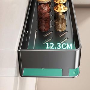 Metal Cosmetic Organizer Wall Mount Space Saver Storage <b>Rack</b> for <b>Kitchen</b> and Bathroom Modern Multifunctional - Product Image 4