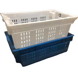 Plastic Crates Stackable Collapsible Folding Crate Moving Crate Stacking Fruit Vegetable Seafood Baskets