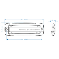 Feux stroboscopiques LED ambrés, rouges, bleus, verts homologués ECE R65, feux de calandre de voiture d'urgence, étanches IP67 LTD148
