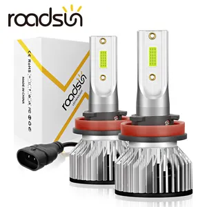 Roadsun H11 LED Headlight Kit Auto Lampu H1 H7 H11 H13 9012 9004 9005 9006 9007 Hi/Lo Beam 72W 3000K 6000K 8000K H4 Lampu Led