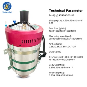 Mesin turbin Gas mikro turbocjet dorong 18KG 40kg 50kg 100kg untuk Rc Jet Uav pesawat Drone untuk Edf Model Jet Engi - Product Image 2