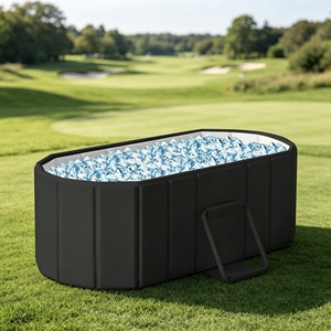Equipo de baño inflable portátil y ligero, apto para uso en agua fría y caliente, para la relajación post-entrenamiento de atletas, bañera de hielo. - Product Image 1