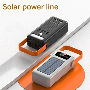 Anpassbare Powerbank 50000mAh 30000mAh Solar-Powerbank für Outdoor mit LED-Leuchten Neue 6Ah Powerstation mit Kabel Inklusive - Product Image 3