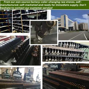 BOCARMAN Kırmızı Füzyon Gevşek Taş |   Görünür Kristal Damarlı Armut Şekli, Fabrika Toptan Toptan Satış Takı Yapımı Malzemeleri - Product Image 6