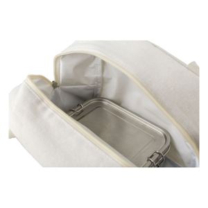 Custom Cotton Lunch Bag Zipper Cooler Bag with Handle Portable Picnic Bag for Adult - Product Image 2