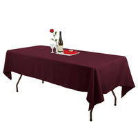 Nappe rectangulaire en polyester de haute qualité, nappes décoratives de luxe pour banquet et mariage
