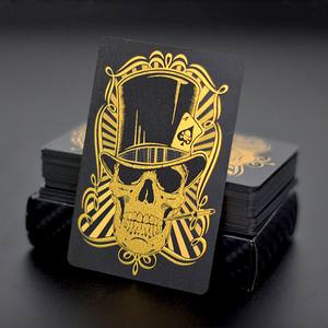 <span class=keywords><strong>Jeu</strong></span> de cartes imperméables à thème crâne, <span class=keywords><strong>jeu</strong></span> de cartes en plastique pour le camping, la piscine, les jeux de bar - Product Image 1