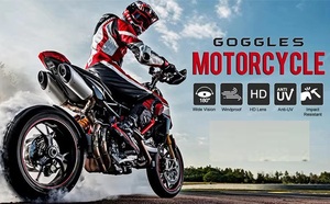 ハーレーヴィンテージセーフティモーターサイクルスクーターヘルメットゴーグルグラスサイクリングクルーザースチームパンクアイウェア自転車パイロットルーディンググラス - Product Image 6