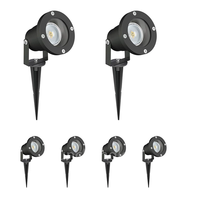 Outdoor IP65 220V 110v LED Garden Spike Light GU10 MR16 Bulb Spotlight Aluminum Body for Landscape and Lawn Lighting