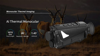 Monoculaire thermique S2pro, grossissement 8x, conception étanche, portée de détection 500 m, résolution vidéo 4K, 30 ips, vision nocturne