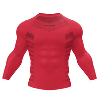 T-shirt Cosplay personnalisé imprimé numérique japonais Anime Vegeta Goku Super Saiyan manches longues Gym Fitness 3D Rash Guard pour hommes