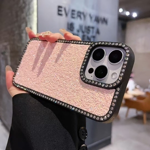 Custodia Protettiva Lusso Bling con Strass Diamantati Trasparente Antiurto per iPhone 12 e Samsung <span class=keywords><strong>Galaxy</strong></span> <span class=keywords><strong>A70</strong></span> - Product Image 1