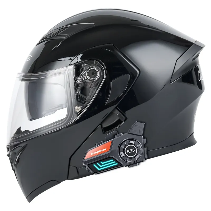 Mũ bảo hiểm intercom Bluetooth cascos xe máy capacete Para Moto cascos xe máy Mũ bảo hiểm đầy đủ mặt Mũ bảo hiểm