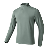 Chaqueta con Logotipo Personalizado, Sudadera con Media Cremallera, Chaqueta Básica de Manga Larga, Chaqueta con Bolsillo, Chaqueta de Golf con Cremallera para Hombre, Mi Logotipo