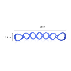 Fascia di Resistenza TPE Durevole con 7 Fori, Alta Elasticità, per Fitness, Pilates, Stretching, Colore e Logo Personalizzabili, Vendita all'Ingrosso OEM - Product Image 5