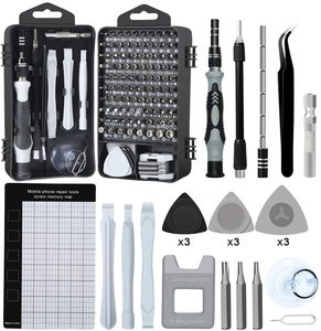 Version améliorée 110 en 1 : Kit de tournevis portable avec embouts Phillips, <span class=keywords><strong>Torx</strong></span>, Triangle, Y pour la réparation domestique, informatique et mobile - Product Image 1