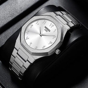 Drioshipping Wristwatch Manufacturers OEM Stainless Steel <b>Watches</b> Fashion Luxury Men Arabic Numbers Dial <b>Watch</b> - Product Image 5