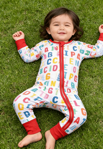 Set di Tutina con Zip in Morbido Bambù e Pigiama Due Pezzi Pronto per la Spedizione, Abbigliamento all'Ingrosso per Neonati e Bambini - Product Image 2