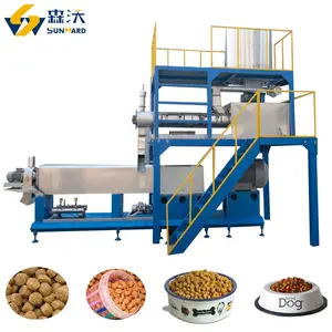 Linha de produção completa extrusora do alimento do cão/alimento do cão que faz a máquina/equipamento para a produção de alimento do cão