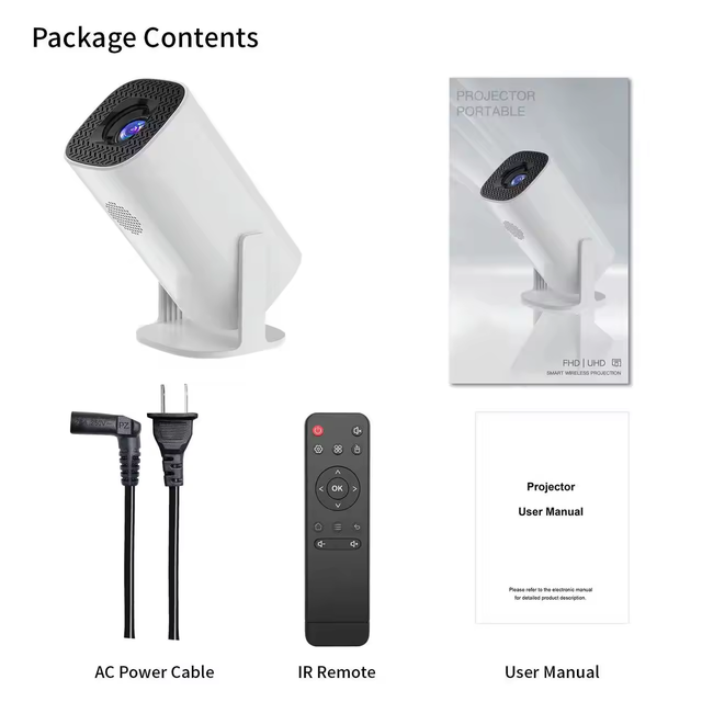 Hot Sell Projector P30 Pro Smart Android 11.0 Portable HD MIni 4K 1080P Automatic Correction Home Theater Projecteur