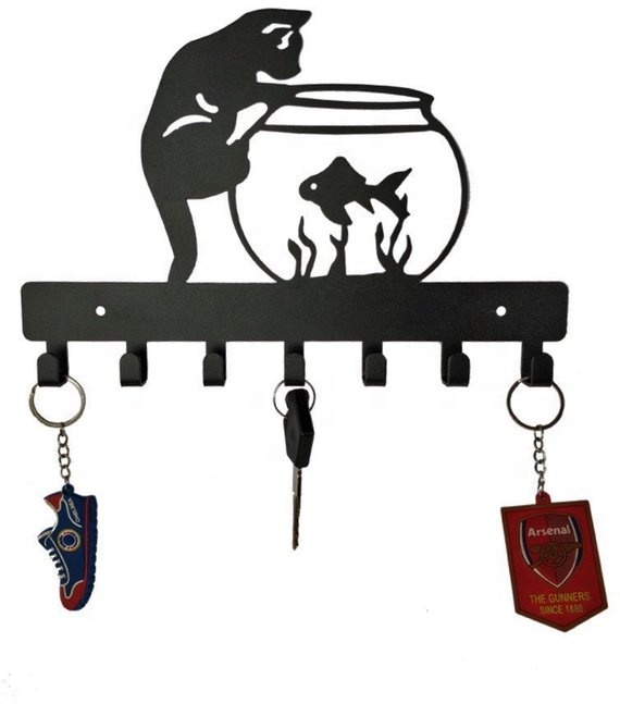 Amosfun Ganci Autoadesivi A Forma Di Pesce: Set Da 6, In PVC, Perfetti Per Appendere Vestiti, Chiavi, Asciugamani