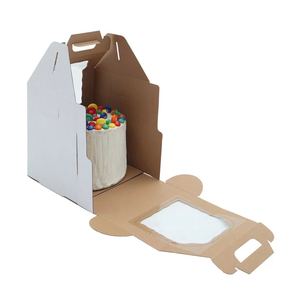 Tall cake boxes with plastic window