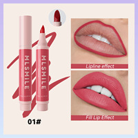 Vente en gros Marqueur de maquillage antiadhésif 2 en 1 pour les lèvres, liquide imperméable à l'eau