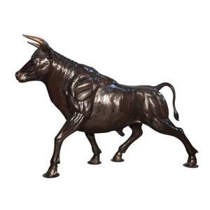 Statue de taureau en bronze de grande taille décorée pour les parcs urbains en plein air à vendre - Product Image 6