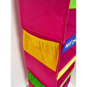 Hoạt Động Hàng Ngày Kids Closet <span class=keywords><strong>Organizer</strong></span> Closet Treo <span class=keywords><strong>Organizer</strong></span> 7-Grid Ngày Trong Tuần Quần Áo <span class=keywords><strong>Organizer</strong></span> Cho Trẻ Em - Product Image 4