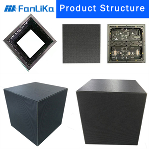 Ngoài trời sáng tạo ma thuật <span class=keywords><strong>Cube</strong></span> Cuboid vuông LED Màn hình hiển thị bảng điều khiển cho cửa hàng bán lẻ cửa hàng logo quảng cáo - Product Image 4