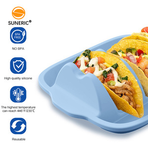 Küche Serviert ablett Teller halter Ständer Taco Grill Rack Silikon Taco Halter und Mais Tortilla Tablett - Product Image 2