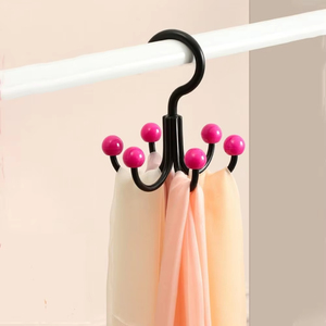 Practical Six Claws Rotating Hook Portable Plastic Scarf Hat <b>Bag</b> Organizer Space-Saving Hook <b>Hanger</b> <b>Laundry</b> - Product Image 3
