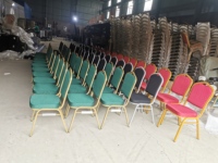 Chaises de banquet empilables en métal pour événements et fêtes, mobilier d'hôtel, vente en gros