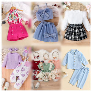 Vestidos para Niñas, Ropa Infantil Usada Mixta, Inventario de Ropa Infantil de Verano con Estampados de Dibujos Animados, Estilo Casual, Envío Aleatorio - Product Image 5