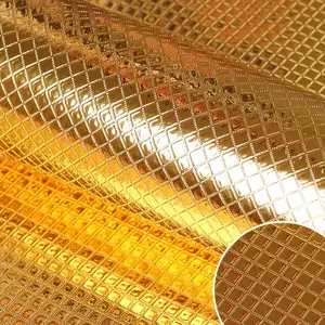 Goudfolie Reliëf Glitter Metallic Behang Ontwerpen Luxe Gouden Decoratieve Folie Metallic Behang