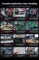 I2C C09 Lite 1000V 10A Auto Range Smart Digital Multimeter dengan Pengukuran Kapasitor untuk Perbaikan Ponsel