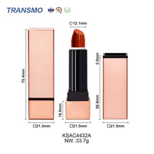 Tubo de Lápiz Labial Magnético Cuadrado, Envase de Bálsamo Labial, Tubos de Lápiz Labial Personalizados Dorados - Product Image 2