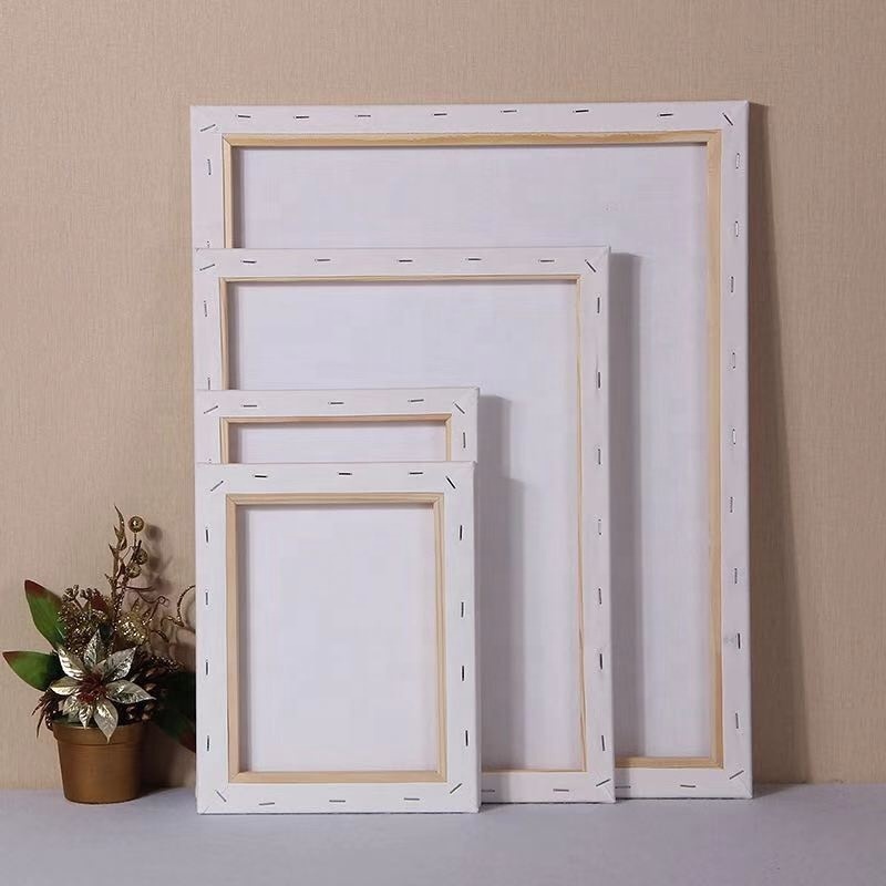 40*40 см 16 ''x 16'' пустой натянутым холстом 100% из чистого хлопка завернутый художественные холсты для обучения нанесению акрила и рисования акварелью