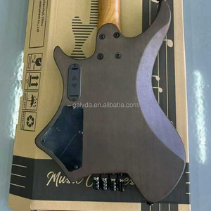 Guitare basse électrique sans tête GALYDA G890, manche en érable, corps en acajou, touche en palissandre et érable, finition mate, active 4 cordes - Product Image 3