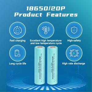 بطاريات ليثيوم أيون قابلة لإعادة الشحن 3.7 فولت 30 أمبير، عبوة من قطعتين، سعة 2600 مللي أمبير في الساعة، أسطوانية الشكل، مصدر طاقة لمصابيح LED اليدوية ومصابيح الرأس - Product Image 4