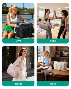 Sac fourre-tout à bulles gonflables pour femmes, sac de sport de 22 L pour gobelet de 40 oz, sac à main de travail pour voyage, yoga, collège - Product Image 6