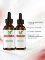 Complément alimentaire en gouttes d'astaxanthine OEM, soutien antioxydant, soutien à la santé de la peau, soutien à la santé des yeux