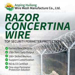 Barbed <strong>Wire</strong> <strong>Razor</strong> <strong>Wire</strong> <strong>Razor</strong> Ribbon Galvanized Concertina Anti Climb Prison Security Fence <strong>Wire</strong> 500m Per Roll Coil - Product Image 5