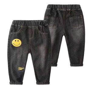 Kids Denim Brand Boys Baby <b>Girls</b> <b>Jeans</b> Infantil for Spring Fall Children's <b>Jeans</b> Trousers Denim Kids Dark Blue Designed Pants - Product Image 6