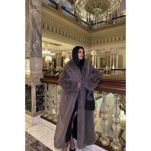 Abrigos de Piel Sintética para Mujer Sasa en Color Antracita, Prendas Exteriores Elegantes y con Estilo - Product Image 2