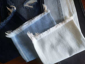 2421 Mềm OE Không Căng 10.5Oz Chất Lượng Tốt Slub Bông Polyester Rayon Dệt <span class=keywords><strong>Right</strong></span> <span class=keywords><strong>Twill</strong></span> Denim Vải - Product Image 2