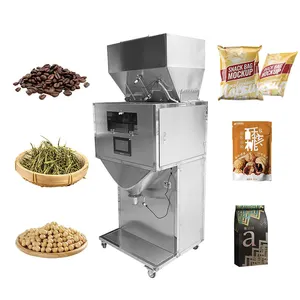 High Speed Double Vibration Capacity Grain Rice Coffee Weighing Filling Machine With Big Hopper