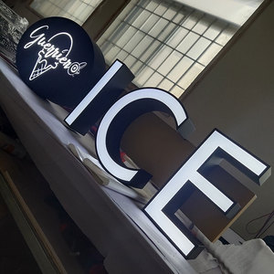 Tùy chỉnh thư kênh quảng cáo cửa hàng tên bảng Thiết kế Acrylic <span class=keywords><strong>LED</strong></span> 3D thư dấu hiệu ánh sáng từ hiển thị cho xây dựng bảng hiệu - Product Image 6