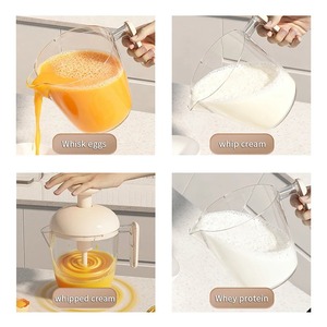 Handheld Manual Press Egg Mixer, Essential <b>Kitchen</b> Baking <b>Tool</b> for Cake, Food Mixing and Dessert Preparation - Product Image 5